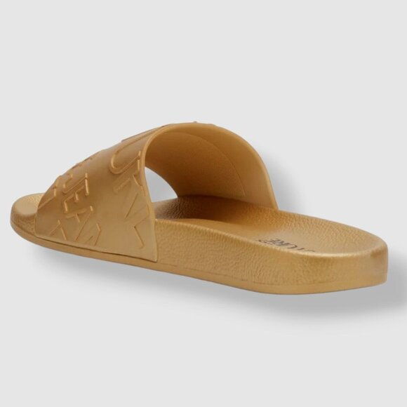 NEW VERSACE JEANS COUTURE Men's Gold Slide Sandals Shoes Size US 8.5 / EU 42 - Picture 5 of 11